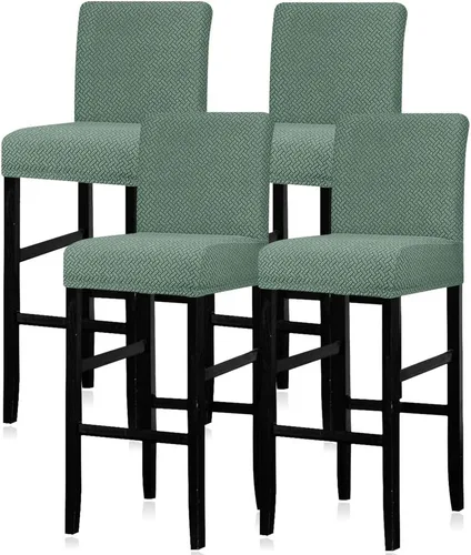 Vista 47 de Lellen - Fundas para taburete de bar de jacquard, fundas para silla de taburete de bar, fundas para silla de bar, fundas para taburete de bar