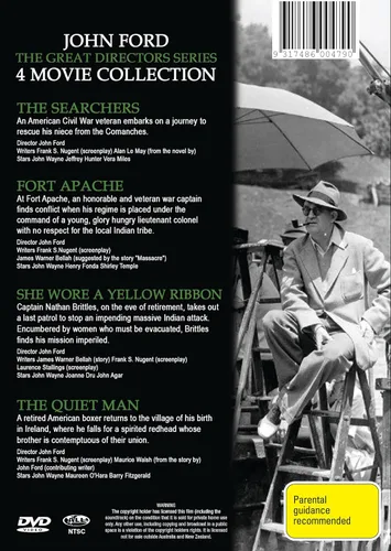 Vista 2 de 4 Movies - The Searchers Fort Apache She Wore A Yellow Ribbon The Quiet Man - John Ford & John Wayne Collection - DVD Set