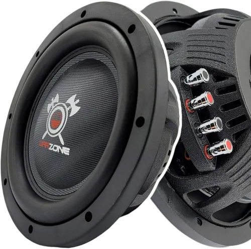 Vista 5 de Gravity Warzone WZ10D4-1 - Subwoofer de audio para automóvil de 10 pulgadas, 1200 W, potencia máxima, sonido élite, 4 ohmios, DVC, doble bobina