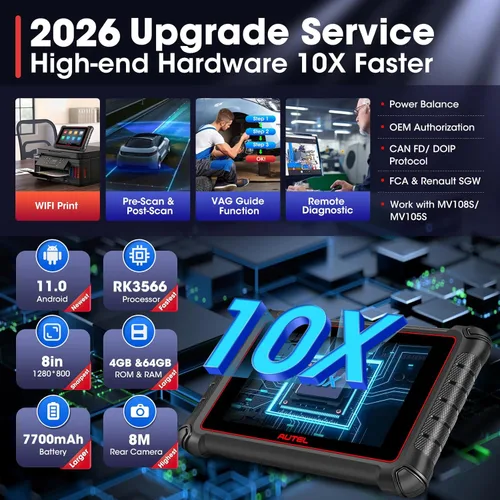 Vista 8 de Escáner Autel MaxiPRO MP900, 2026 más nuevo que MP808BT PRO MP808S MK900 MX900, funciona como MP900BT MS906 PRO MS906 MAX, herramienta de escaneo