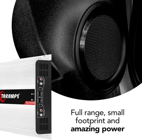 Vista 8 de Taramp's DS 2000x4 2 ohmios 2000 vatios RMS 4 canales 500x4 vatios RMS, rango completo clase D, crossover paso alto/bajo amplificador de audio