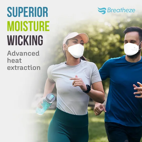 Vista 5 de Breatheze KN95 Face Masks Made in USA - Face Masks Disposable KN95 Mask - FDA Registered Masks