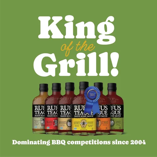 Vista 6 de Rufus Teague Whisky Maple BBQ Sauce, paquete de 6, salsas de barbacoa premium con ingredientes naturales, sabor audaz galardonado, sin gluten, sin