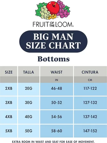Vista 5 de Fruit of the Loom - Bóxer transpirable para hombre hombre de tamaño normal y hombre grande