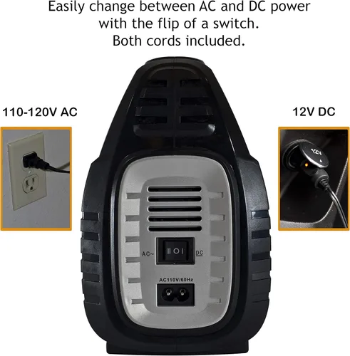 Vista 3 de JACO SmartPro 2.0 AC/DC - Compresor de aire para inflador de neumáticos (12 V CC, 120 V CA) con extensión de manguera Lightning L2X (paquete)