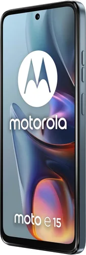 Vista 5 de Motorola Moto E15 Dual-SIM 64GB ROM + 2GB RAM (solo GSM Sin CDMA) Smartphone 4G/LTE desbloqueado de fábrica (azul niebla) - Versión internacional