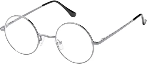 Vista 3 de Vintage Round Metal Glasses Frame with Clear Lens, 2 Pack Women Men Non-Prescription Eyeglasses