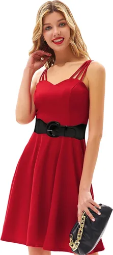 Vista 11 de GRACE KARIN Cinturón de cincha elástico ancho para mujer, cinturón vintage con hebilla gruesa de 3 pulgadas, S-XXXXL