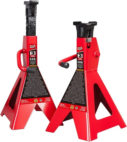Vista 12 de BIG RED T46002A Torin Steel Jack Stands: doble bloqueo, capacidad de 6 toneladas (12,000 libras), rojo, 1 par