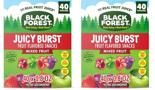 Vista 13 de Black Forest, Juicy Burst, aperitivos con sabor a frutas, sabores de frutas mixtas, una explosión jugosa de sabores naturales, hechos con jugo
