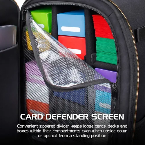Vista 5 de ENHANCE MTG Mochila TCG Card Storage - Mochila TCG para cajas de cubierta, tarjetas con funda, tapetes de juego, accesorios MTG