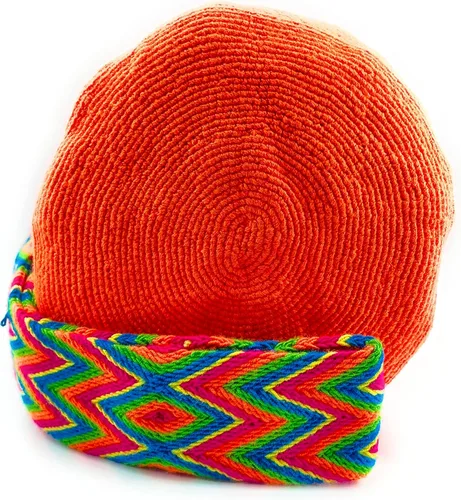 Vista 3 de Bolsos Colombianos, Mochila Wayuu, 100% original de algodón colombiano hecho a mano bolsa de cubo, San Pascual, L