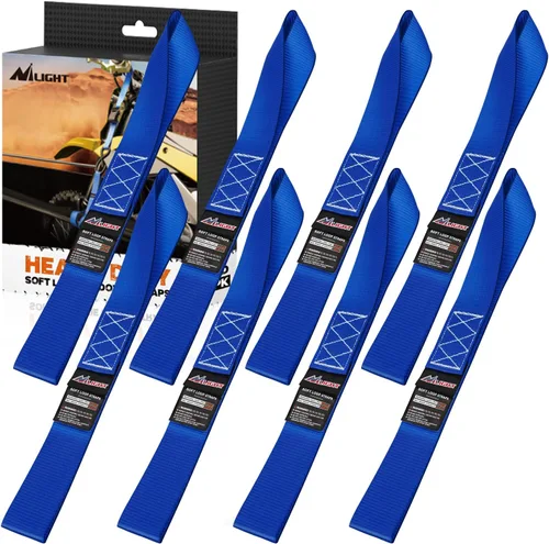 Vista 13 de Nilight Soft Loop - Correas de amarre de motocicleta de 1.7 x 17 pulgadas, resistentes, 12,000 libras, resistencia máxima a la rotura para asegurar