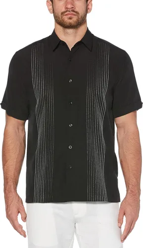 Vista 4 de Cubavera Camisa Dobby de manga corta con botones para hombre (talla S - 5X grande y alto)