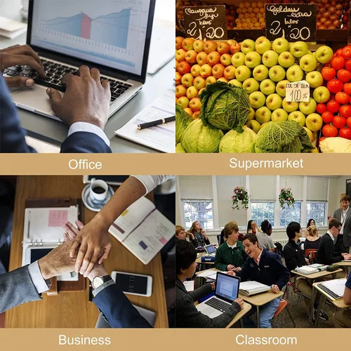 Vista 9 de Calculadora de escritorio extra grande de 5 pulgadas, pantalla LCD de 12 dígitos, calculadora contable de números grandes con botón de respuesta