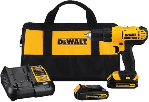 Vista 2 de DEWALT Kit de taladro inalámbrico de 20 V MAX* con destornillador/brocas, 100 piezas (DCD771C2 y DWA2FTS100)