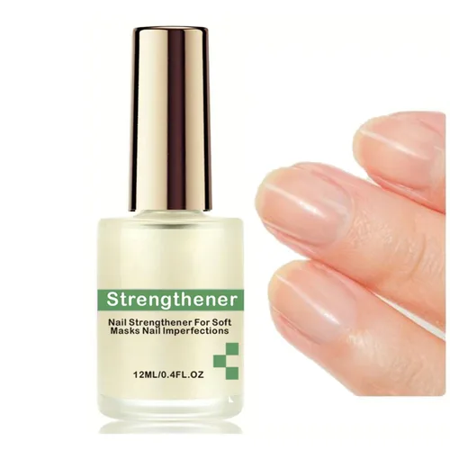 Vista 8 de Fortalecedor de uñas para mujeres: 3 en 1 endurecedor de uñas rosa extra fuerte y crecimiento - Endurecedor de esmalte de uñas para uñas débiles