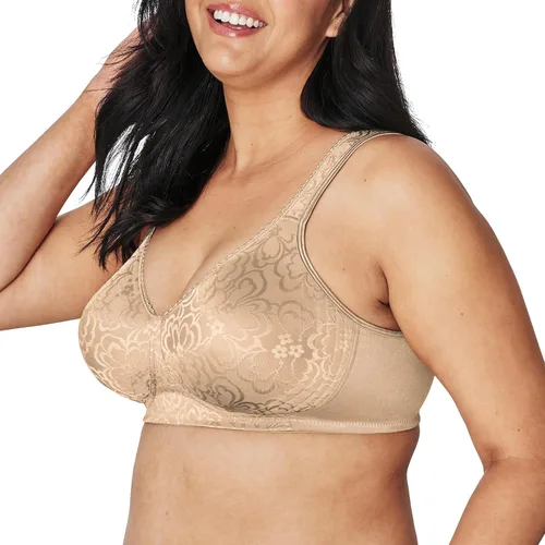 Vista 2 de Playtex Brasier de cobertura completa sin aros de 18 horas para mujer con comodidad diaria, paquete individual o de 2