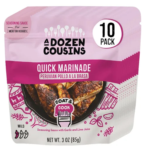 Vista 10 de A Dozen Cousins Quick Chicken Marinade - Bolsa para condimentos (paquete de 10), condimento mexicano Pollo Asado, capa y cocina instantánea, salsa