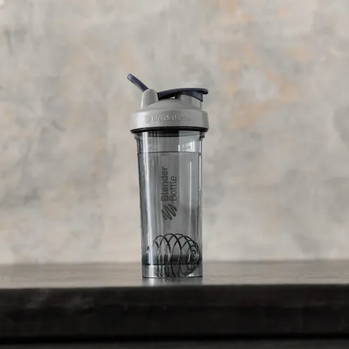 Vista 7 de BlenderBottle - Botella mezcladora serie Pro ideal para batidos de proteínas y bebidas de preentrenamiento, 32 onzas, color gris piedra (Pebble Grey)
