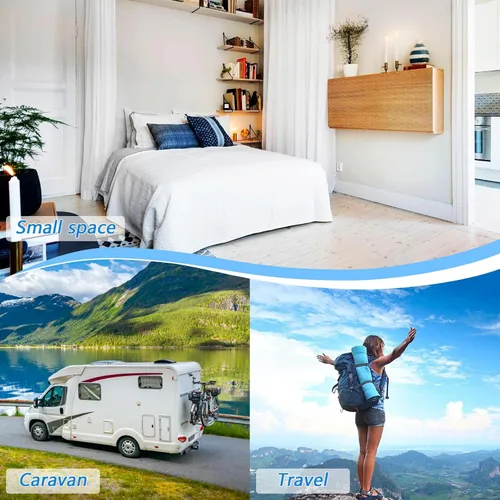 Vista 6 de Alfombrilla de planchar y almohadilla magnética resistente al calor, manta de planchado portátil de viaje, fundas para tabla de planchar de 27.6 x