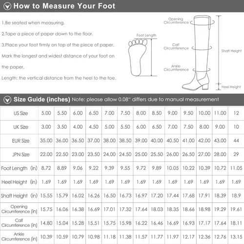 Vista 6 de DREAM PAIRS Botas altas hasta la rodilla de pantorrilla ancha para mujer, botas de montar con tacón bajo apilado,Utah-w