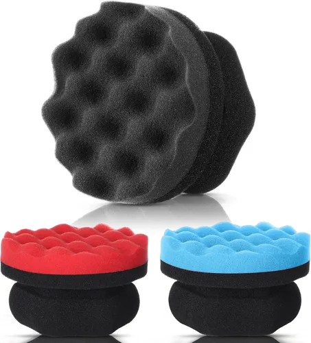 Vista 8 de 3 almohadillas aplicadoras de brillo de neumáticos, esponja de gel de espuma para decoración de automóvil húmedo, suministros de limpieza Negro