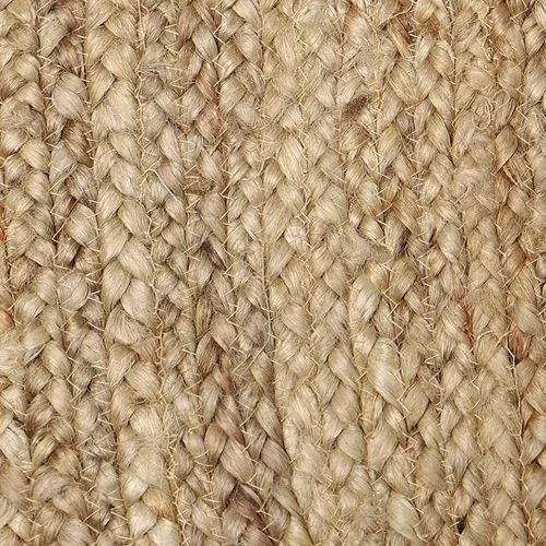 Vista 6 de REDEARTH Alfombra rectangular tejida a mano trenzada 100% yute natural Alfombras bohemias de yute hechas a mano para dormitorio, cocina, sala