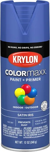 Vista 64 de Krylon K05554007 COLORmaxx Pintura en aerosol y base para uso en interiores y exteriores, color almendra satinada, 12 onzas (paquete de 1)