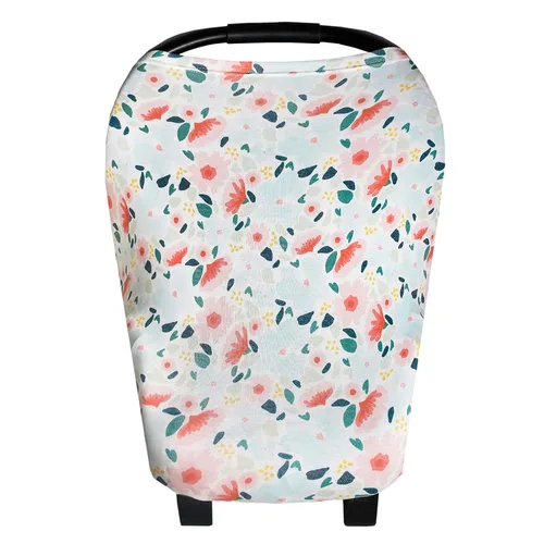 Vista 14 de Copper Pearl Funda multiusos: fundas de asiento de automóvil, funda de lactancia y funda de cochecito para el sol, tela elástica, uso para todas