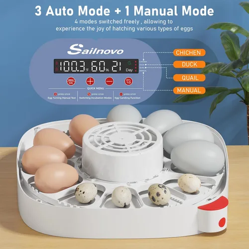 Vista 2 de Sailnovo incubadora de huevos para incubar pollo para niño
