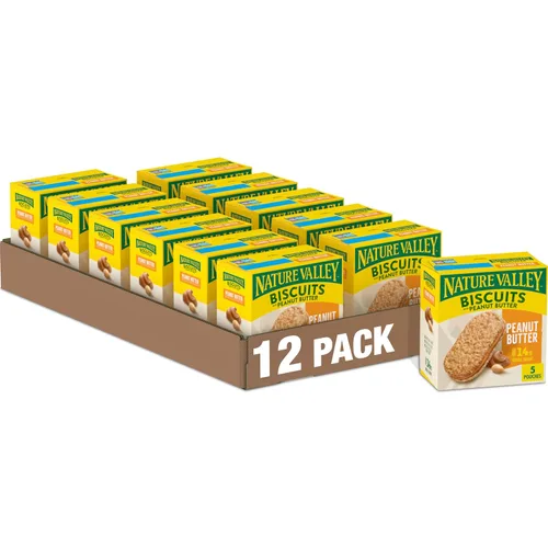 Vista 22 de Nature Valley Sándwiches de galletas, mantequilla de coco, paquete económico de aperitivos, 10 unidades, 13.5 onzas