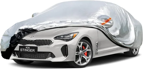 Vista 24 de GUNHYI - Funda de automóvil de 6 capas para Tesla Model 3 (2017-2025), impermeable para todo tipo de clima, protección UV contra la nieve, el sol