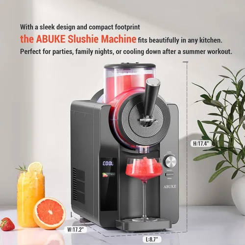 Vista 5 de Máquina de bebidas congeladas – Máquina digital para granizados con múltiples modos, helado, batido y batido, capacidad de 68 onzas, autolimpieza