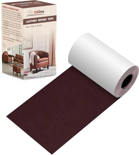 Vista 63 de Cinta de reparación de piel de 3 x 60 pulgadas, parche autoadhesivo de reparación de piel para sofás, muebles, asiento del conductor (color negro)