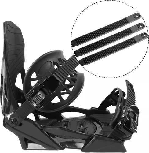 Vista 4 de 6 unids/10 correas de escalera de tobillo para snowboard, 7.9 x 0.8 pulgadas, correas de escalera de snowboard, reemplazo de correa de escalera