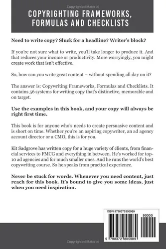 Vista 2 de Copywriting Frameworks, Formulas and Checklists 21 ways to create better copy, faster.