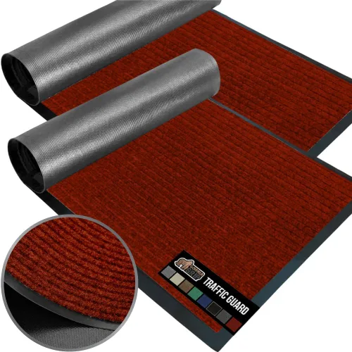 Vista 12 de Gorilla Grip - Tapete afelpado original de goma con perfil bajo, resistente, duradero, impermeable y fácil de limpiar para interior y exterior