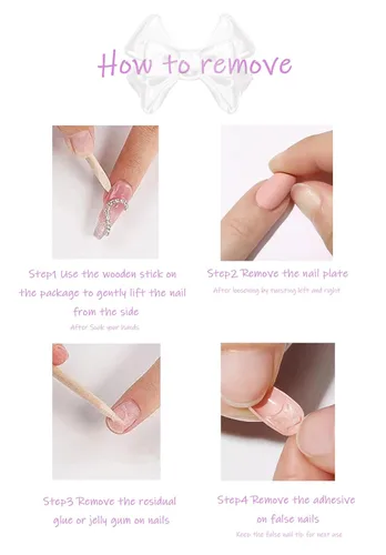 Vista 10 de Uñas postizas cuadradas cortas a presión, uñas postizas azules de cobertura completa con diseños de remolinos, uñas acrílicas brillantes de línea