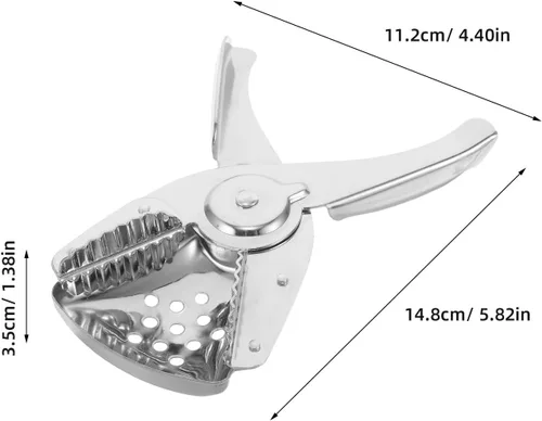 Vista 2 de Lurrose Manual Stainless Steel Citrus Juicer Handheld Lemon Press Heavy Duty Fruit Squeezer for Fresh Juice Home and Outdoor Use