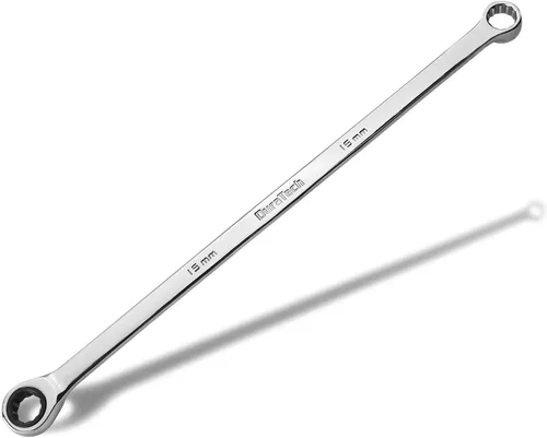 Vista 12 de DURATECH Llave de trinquete extra larga de 0.315 in, métrica, acero CR-V