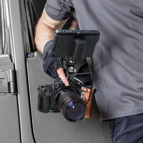 Vista 2 de SmallRig R5 R5 C R6 Cage Kit for Canon R5 R5 C R6 Mirrorless Camera with Top Handle and Dedicated Cable Clamp, Aluminum Alloy Cage for Canon R5 R6