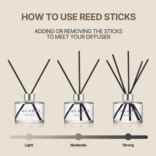 Vista 4 de COCODOR Signature- Difusor de 6.7 fl oz, con aceite de aire refrescante y varillas de junco, decoración para el hogar y la oficina, fragancias