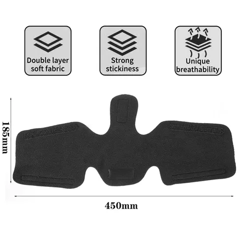 Vista 2 de CPAP - Almohadilla para el cuello, transpirable, máscara CPAP, cubierta de correa para sombrero, reduce las marcas rojas de mejillas del cuello