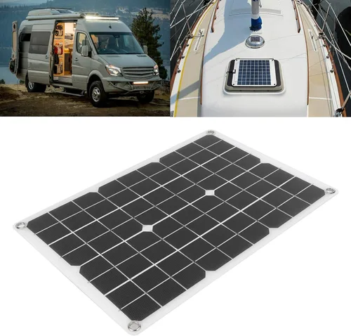 Vista 9 de Panel solar plegable de 50 W, batería monocristalina, cargador USB doble, cargador solar de goteo solar, diseño impermeable, cargador de batería