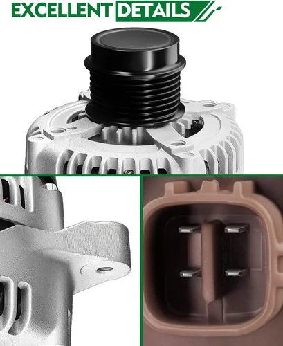 Vista 135 de Alternador de 4.0L para: Ford Explorer 2002 2003 2004, Explorer Sport Trac 2001-2004 para: Mercury Mountaineer 2001-2004, polea de 6 ranuras de 12V