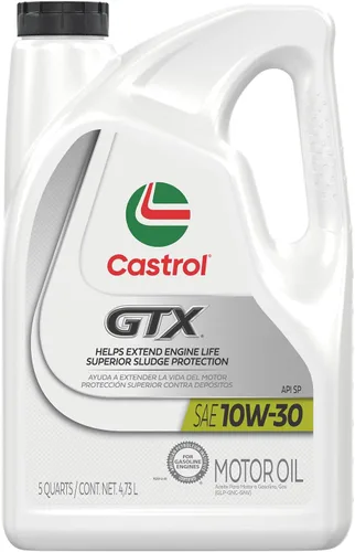 Vista 10 de Castrol Aceite de motor convencional GTX 10W-30, 1 cuarto de galón, paquete de 6