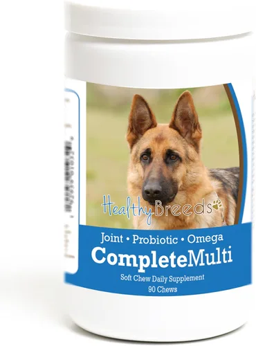 Vista 190 de Healthy Breeds Cavalier King Charles Spaniel - Multivitamínico todo en uno, completo con probióticos, glucosamina, condroitina y omegas, 60