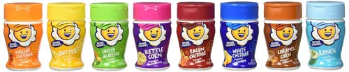 Vista 2 de Kernel Season's Paquete variado de mini frascos de condimento de palomitas de maíz, 0.9 onzas (paquete de 8) y condimento para palomitas de maíz