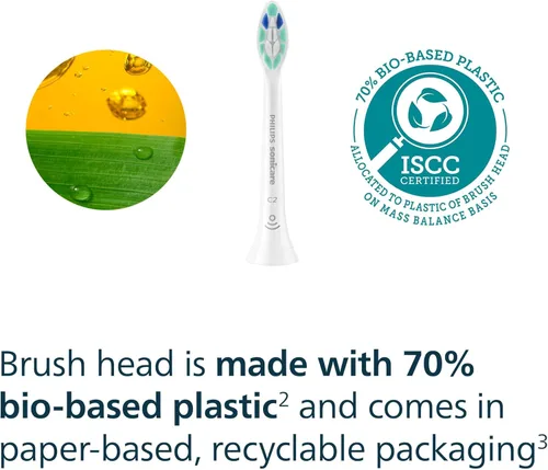 Vista 8 de Philips Sonicare C2 Placa Control - Cabezales de cepillo de dientes eléctricos de repuesto genuino, blanco, paquete de 2, HX9022/77